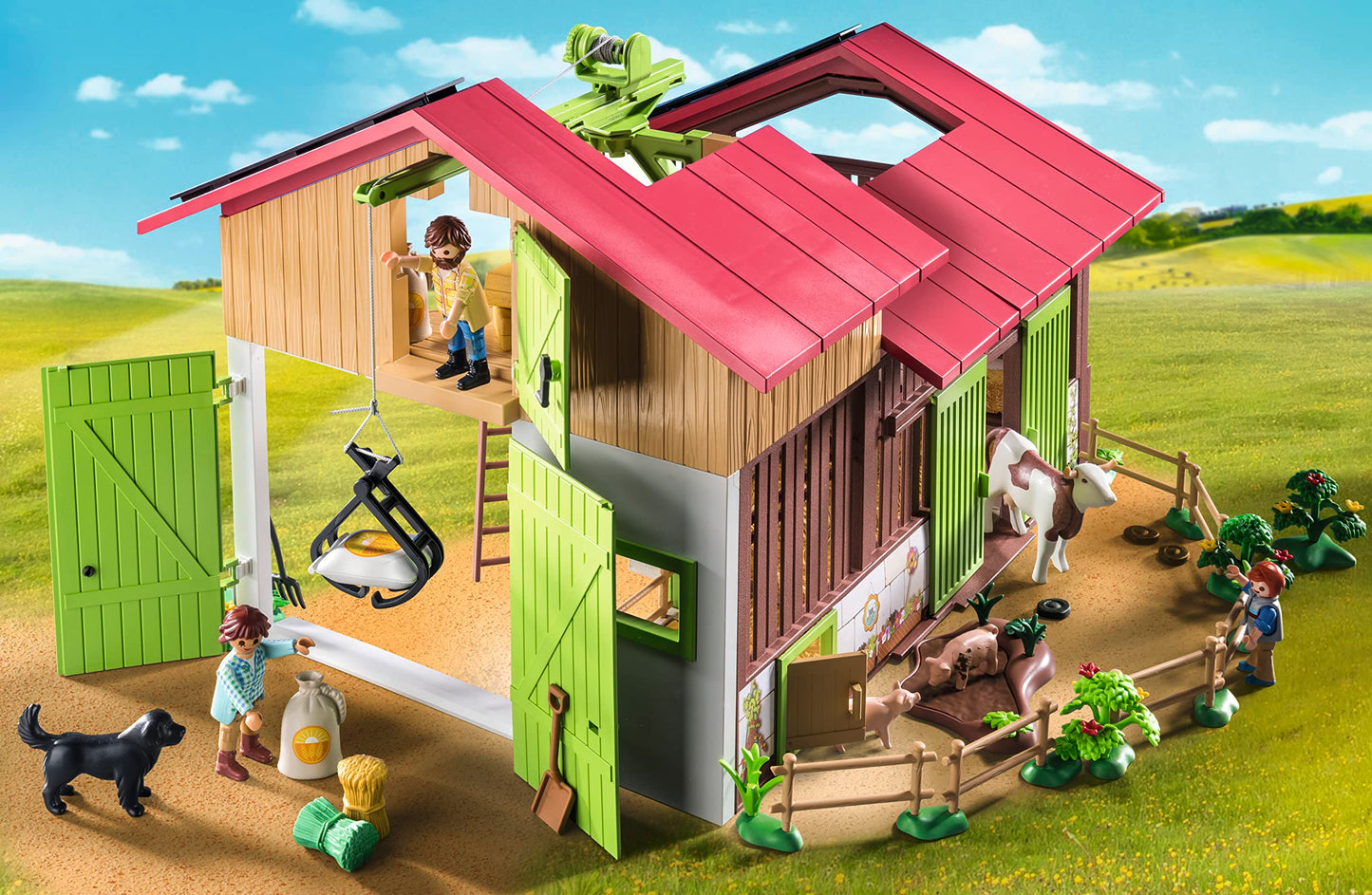 Playmobil Large Farm Playset - Multicolor Plastic Model 71304 for Creative Play