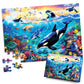 100 Piece Puzzles For Kids Ages 6-8 8-10 - Killer Whales Orca - 100 Piece Jigsaw Puzzle For Senior Ocean Jigsaw Puzzle For Toddl