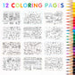Cute Foods Around Town Activity Book By Cupkin: Lay Flat Side By Side Sticker Books + Kawaii Coloring Books - Over 500 Cute Kawa