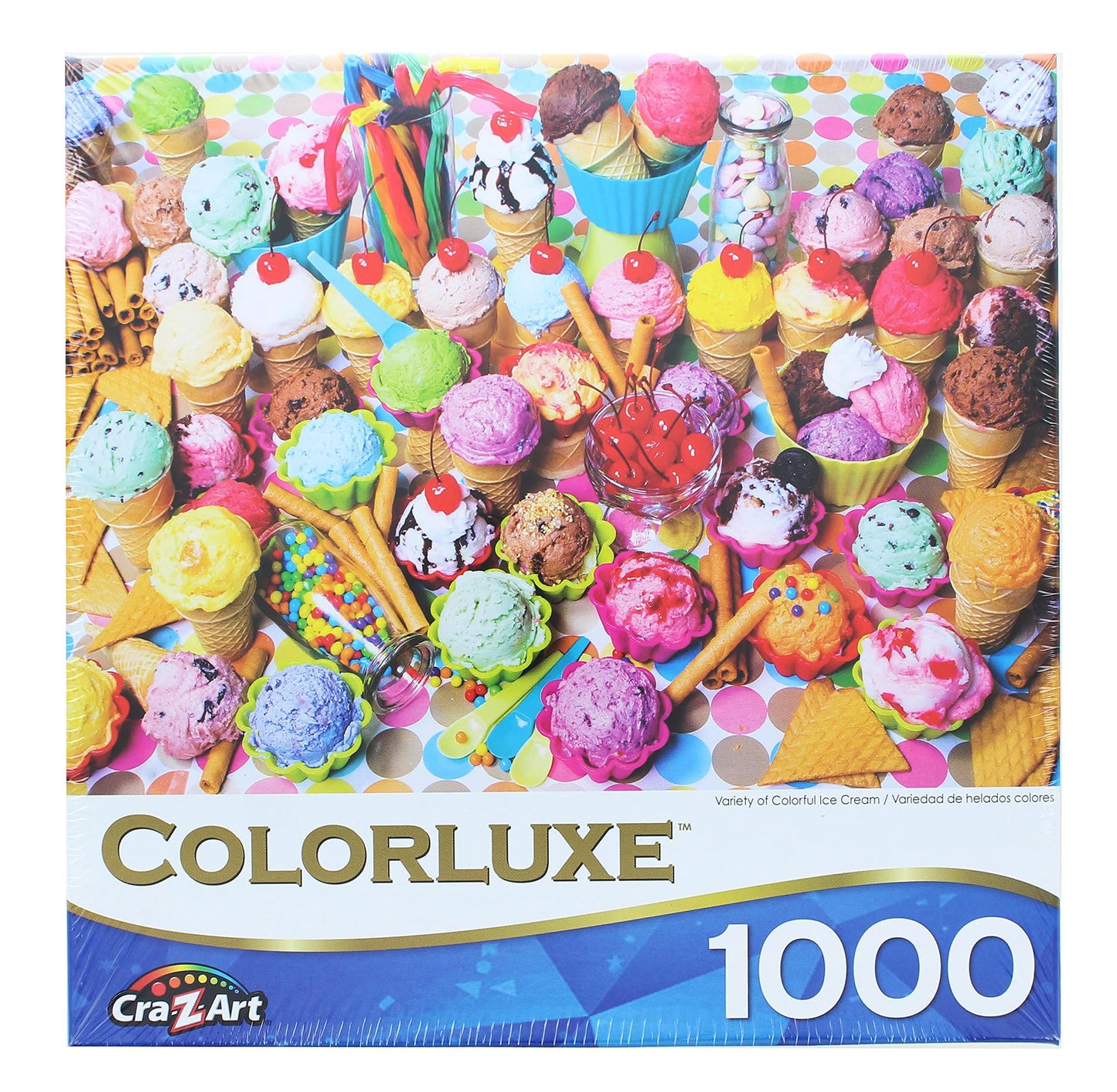 Variety Of Colorful Ice Cream Colorluxe 1000 Piece Puzzle
