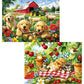 2 Pack 300 Piece Puzzle for Adults, Kittens Puppies Jigsaw Puzzle for Adults Teens,Large Piece Puzzle for Kids Ages 8-10 10-12,G