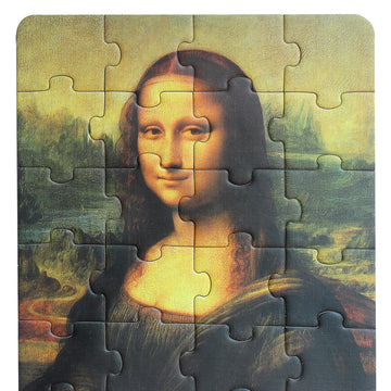 Yogeon 24 Pieces Da Vinci Mona Lisa Puzzle, Toddler Artist Puzzles For Kids Ages 3-5,4-6 Easy-An Intellectual Decompression Ente