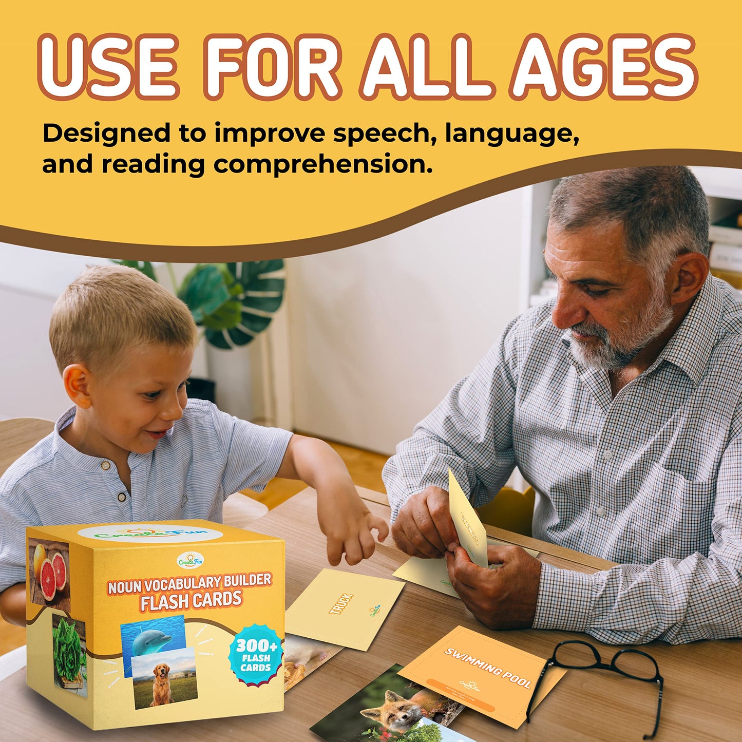 Noun Flash Cards Volume 1-50 Educational Flash Cards For Children And Adults - Fun Vocabulary Builder Flash Cards For Speech Therapy, Esl, Occupational Therapy, And More