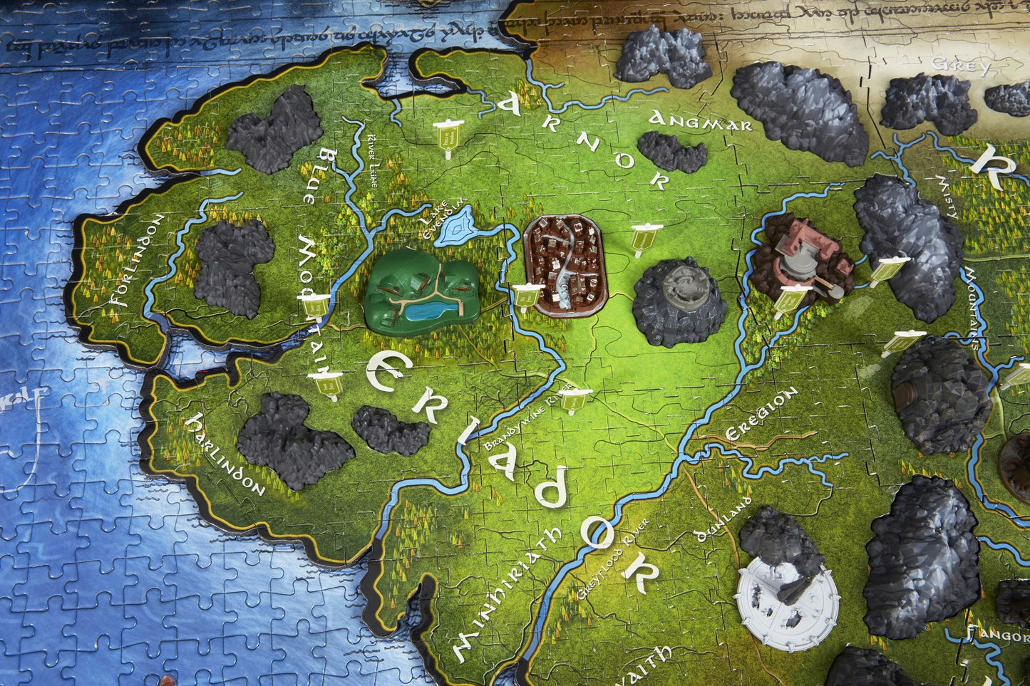 4D Cityscape Lord of The Ring Middle Earth 3D Time Puzzle (1390 Piece)