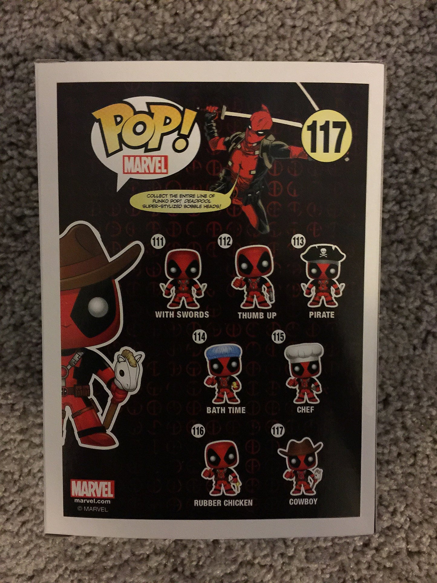 Funko Pop Vinyl Figure - Deadpool Cowboy Edition - Model 7493 - Standard Size - Plastic Material - Standard Color