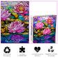 Bgraamiens Puzzle- Stained Glass Flower Puzzles For Adults 1000 Pieces, Art Puzzles,Impossible Hard Challenging Puzzles For Adults, Colorful Stained Glass Jigsaw Puzzle(Floral Blossom)
