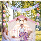 Besrey Kids Play Tent, Kids Playhouse 2 In 1 With Padded Mat And Lights, Large Play Tent With 2 Doors & 4 Windows, Kids Play Tent Indoor & Outdoor, Christmas Toddler Tent For Kids, 51' X35' X 51'