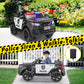 Police Car Ride On TOBBI Kid Car Cop Car for Kids to Drive with Parent Remote 12V Big Police Car Toys for Boys Toddler Electric