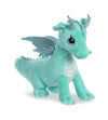 Aurora Willow Dragon Plush Toy - 12" Green Polyester Model 30838