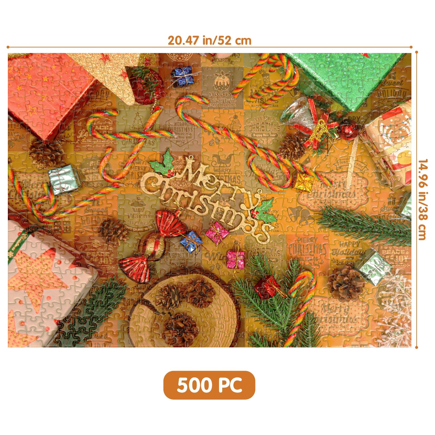 Lavievert 500 Piece Jigsaw Puzzle Game For Adults And Kids - Presents, Candies