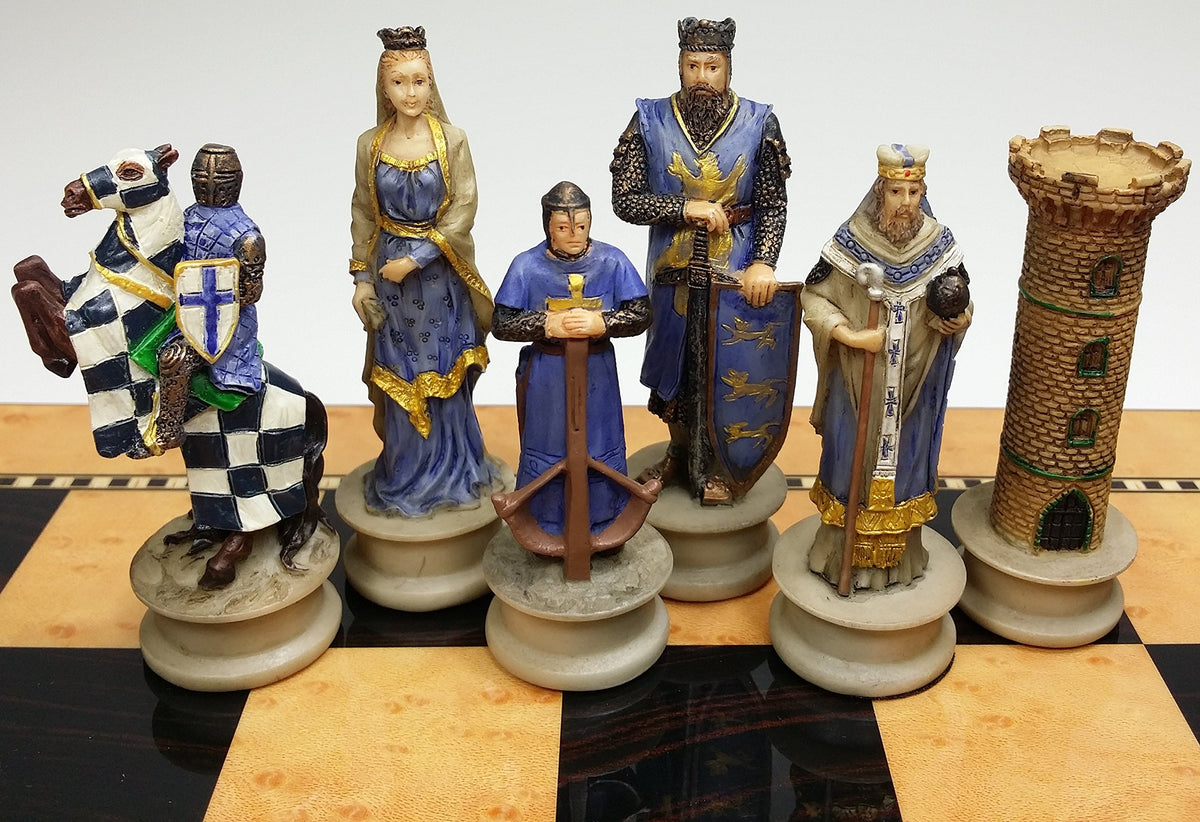 Medieval Times Crusades King Richard the Lionheart Knight Chess Men Set  no Board