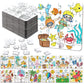 Realspring 24 Pack Color Your Own Jigsaw Puzzles for Kids 3-5, 4-6, 6-8, Coloring Crafts DIY Paper Puzzles Party Favors Gifts fo