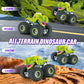 Dinosaur Remote Control Car for Kids, 2.4GHz 360 Rotating RC Monster Truck Toys for Boys Girls Age 4-7 with Spray, Light & Sound