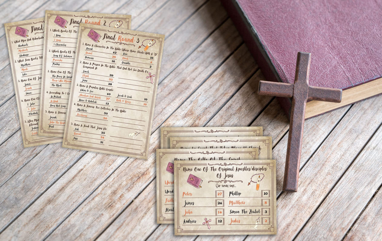 Bible Trivia Game, Bible Friendly Feud Quiz, Bible Trivia Games For Family, Bible Family Feud Questions, Games For Church Group,