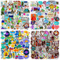 Zonon 200 Pieces Student Science Laboratory Stickers And Astronaut Space Sticker Set For Laptop Water Bottle Guitar Skateboard, Teens Kids Personalized Decals(Cute Style)