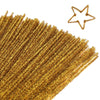 Giwrmu 100 Pieces Pipe Cleaners Chenille Stem, Golden Pipe Cleaners Craft, Fuzzy Sticks Craft Supplies, Colored Pipe Cleaner for