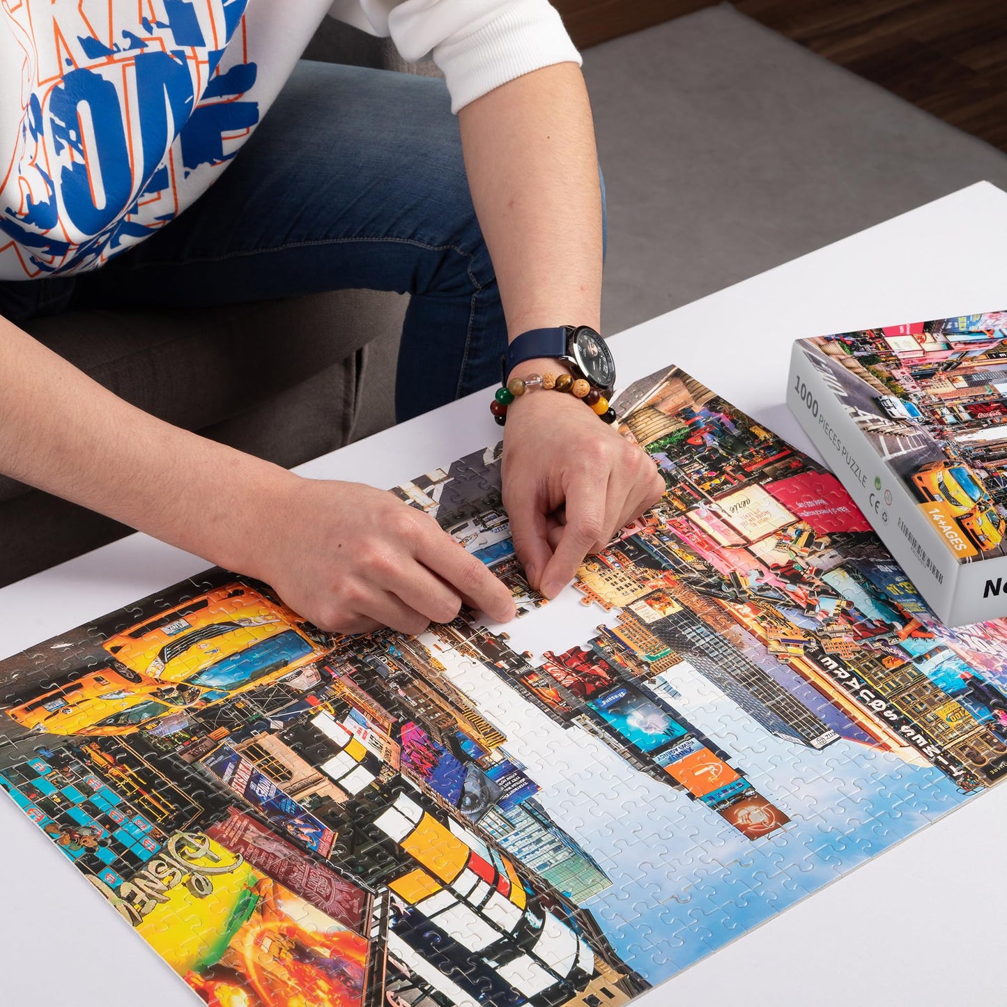 Jigsaw Puzzle - 1000 Piece Jigsaw Puzzles for mature-themeds  Family Game - New York City - 27 x 20 Inches - Challenging Family Activity Perfect for Game Nights