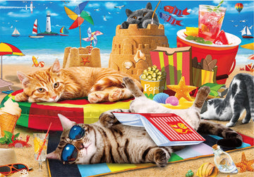 300 Piece Puzzles For Adults Clearance - Jigsaw Puzzles 300 Pieces For Kids Ages 6-8 8-10 10-12 - Beach Vacation