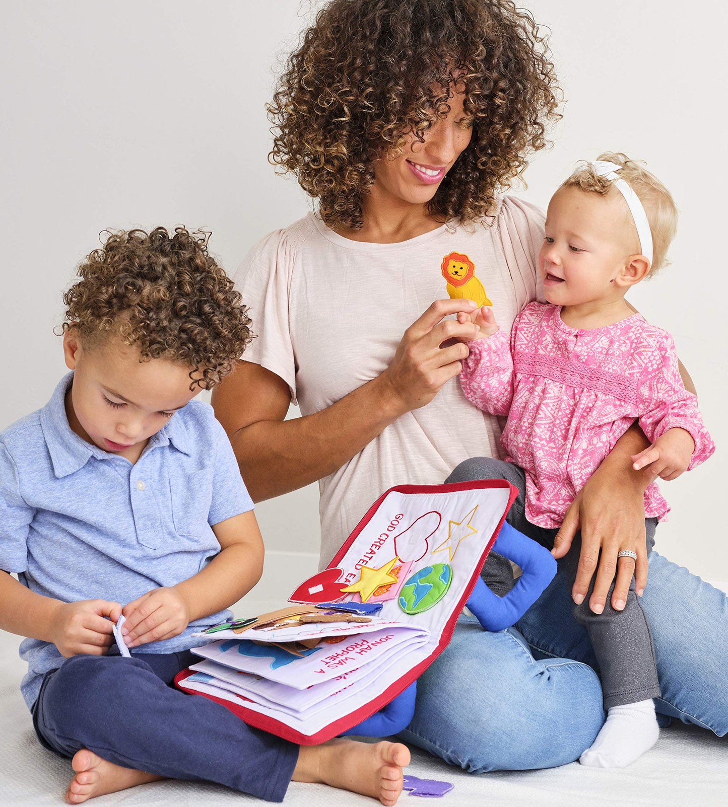 My Bible Quiet Book By My Growing Season | Interactive Fabric Activity Book For Kids | Educational Christian Toy For Toddlers & Preschoolers | Travel-Friendly And Sensory-Rich Soft Book