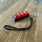Four-Button Clicky Mechanical Switch Fidget Toy | Stim Toy, Stress Relief, Adhd (Black Base, Transparent Red Keycaps)