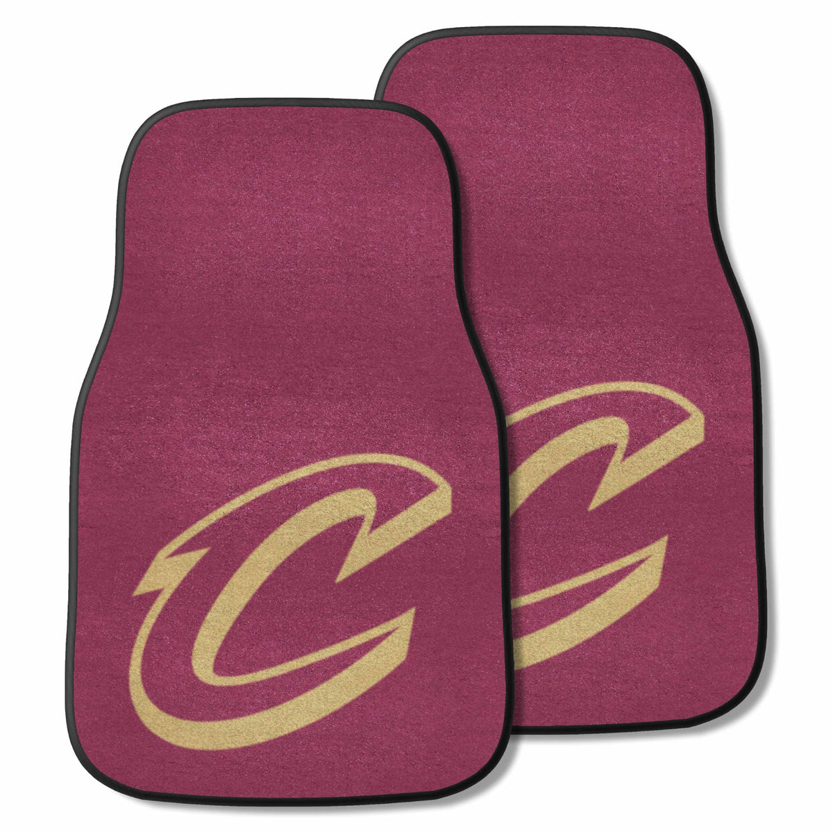 Fanmats 9233 NBA Cleveland Cavaliers Front Row Nylon Carpet Car Mat - 2 Piece