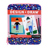 Petit Collage On-The-Go Design & Draw Activity Set - Reusable Magnetic Dress Up Toy For Kids With Kids Drawing Pad - Creative To