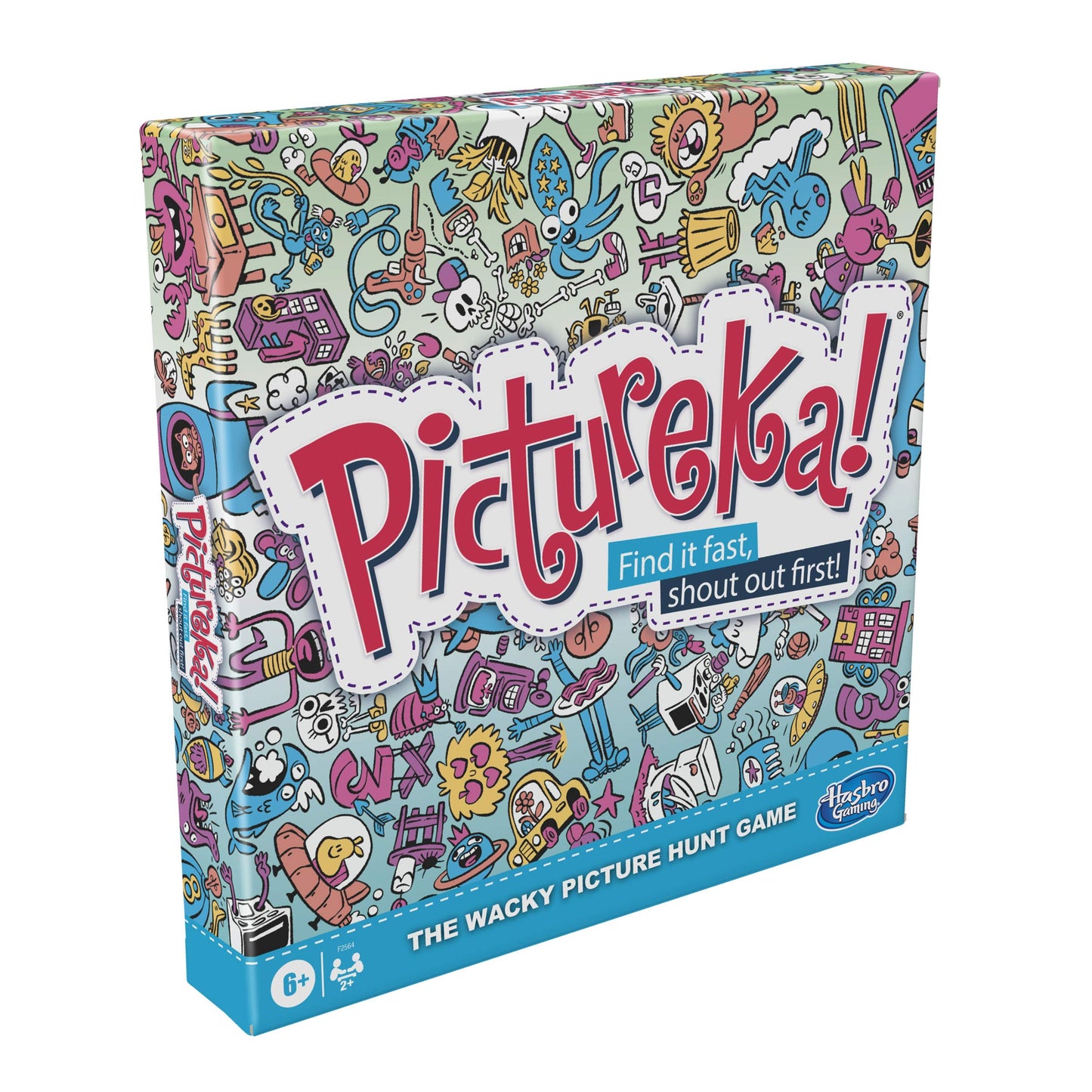 Hasbro Gaming Pictureka! Fun Family Board Game for Kids, Multicolor, Cardstock, Ages 6 and Up, Model F2564