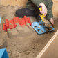 Snow Toy Trowel Rectangle Shape - Kids Beach Sand Fun Toy Light Blue & Yellow Hand Trowel, Sturdy And Well Designed. By Superio