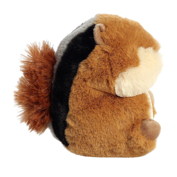 Aurora® Round Rolly Pet™ Romper Chipmunk™ Stuffed Animal - Adorable Companions - On-The-Go Fun - Brown 5 Inches