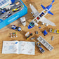 City Passenger Airplane Building Set, Compatible With Lego Plane Blocks Toy, With Plane Trailer, Luggage Truck, Fun Airport Idea