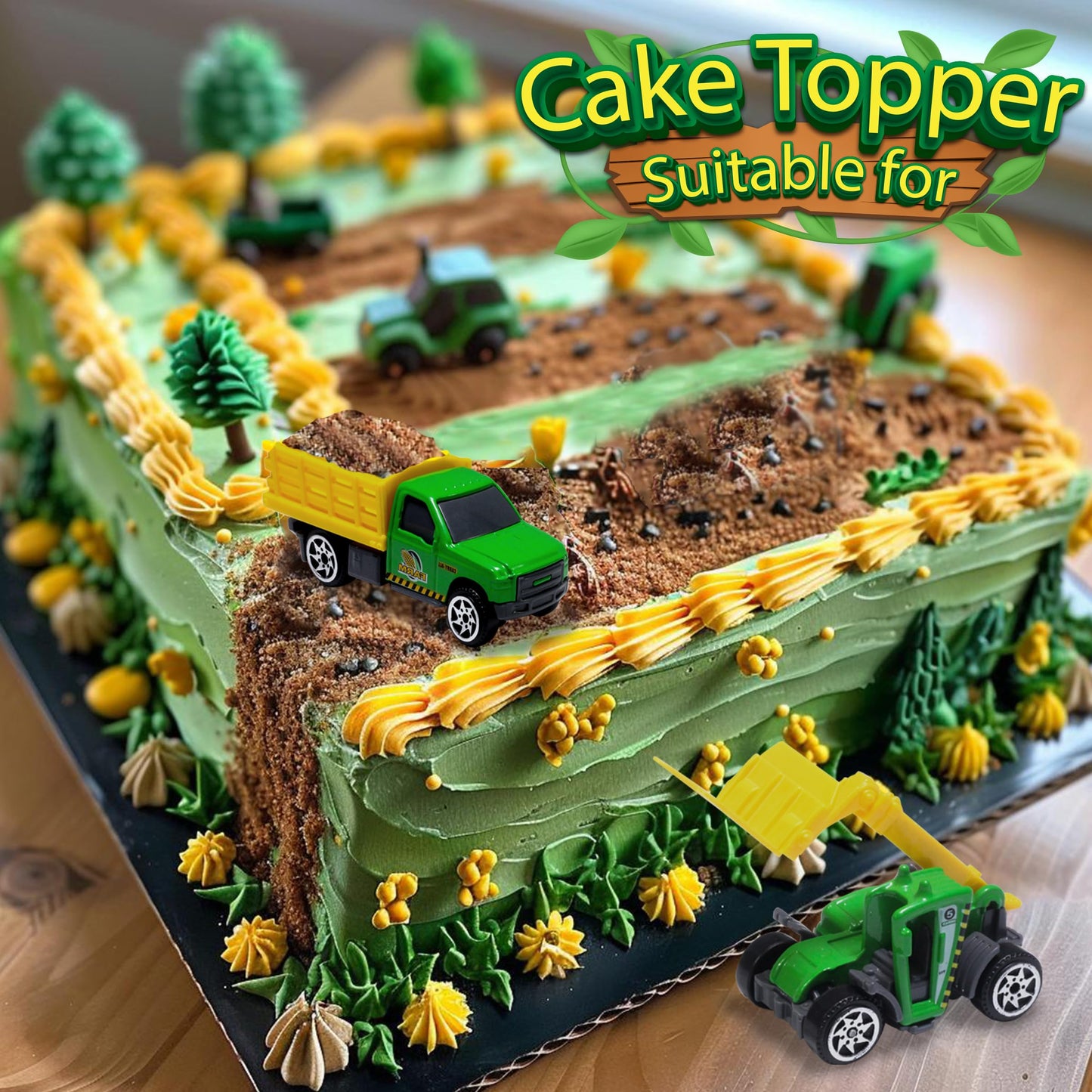 Oriate Children Diecasting Farm Car Toy Set 6pcs, Harvester, Transporter, Truck, Sprayer Small Farm Toys, Mini Cars Model Christ