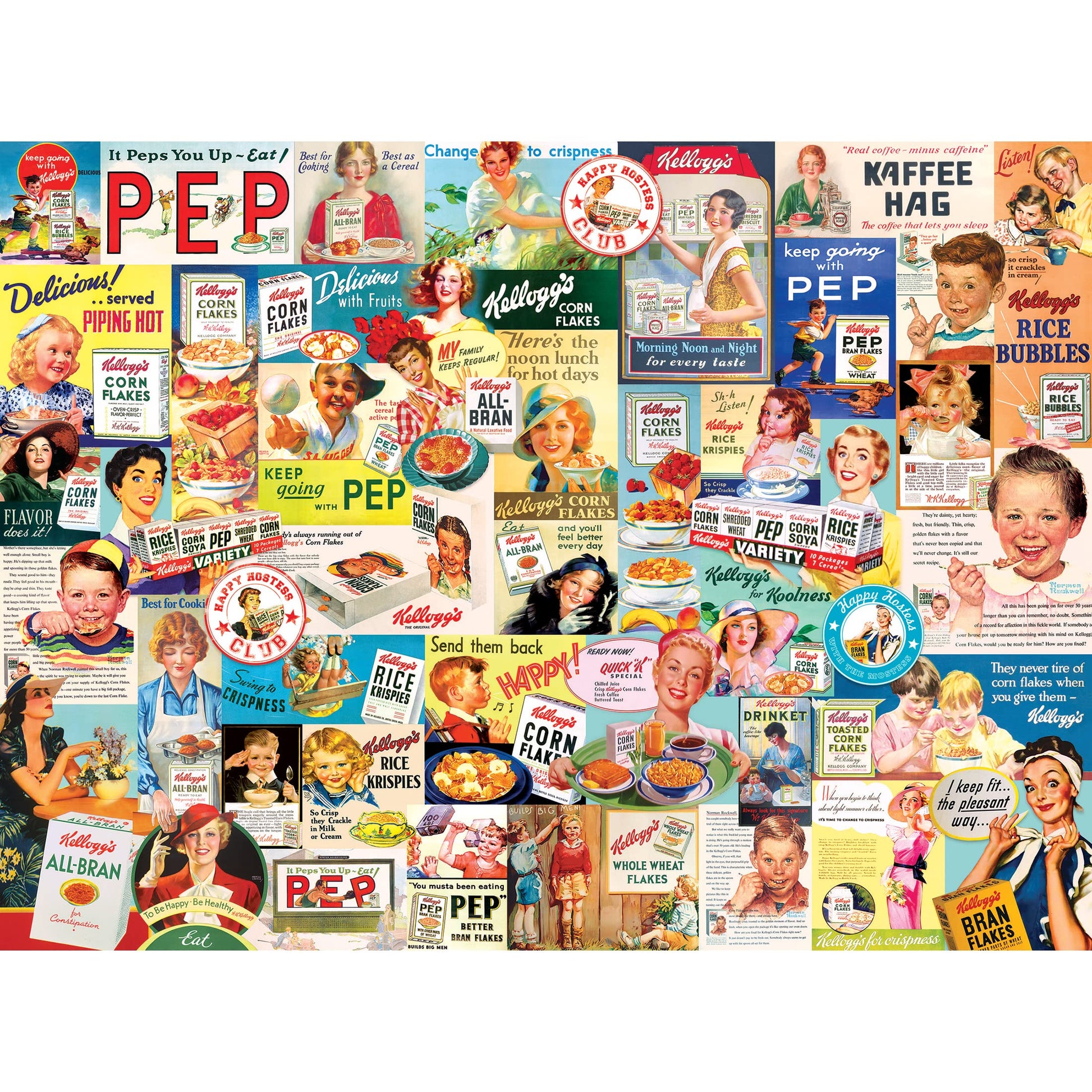RoseArt - Kellogg's - Cereal Ads - 1000 Piece Jigsaw Puzzles for mature-themeds