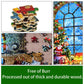Lavievert Wooden Jigsaw Puzzle 1000 Piece Puzzle For Adults And Kids - Santa Claus, Fireplace, Christmas Tree & Warm Christmas