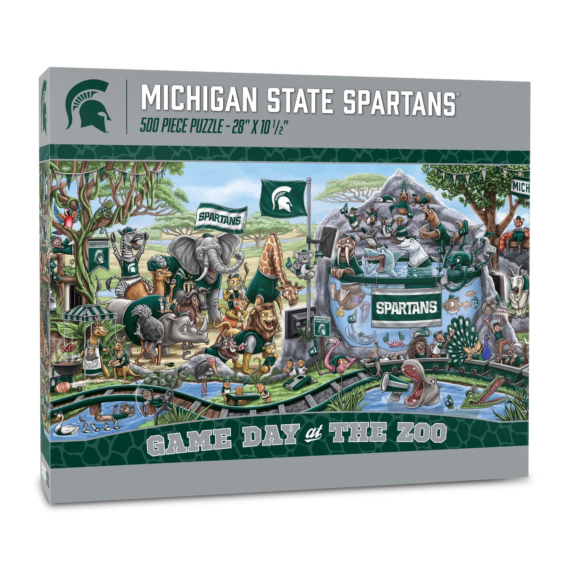 YouTheFan NCAA Michigan State Spartans Game Day at The Zoo 500pc Puzzle