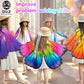 D.Q.Z Kids Fairy Butterfly-Wings Costume For Girls Halloween Butterfly Costumes & Rainbow Tutu Dress Up Party Supplies (Purple1)