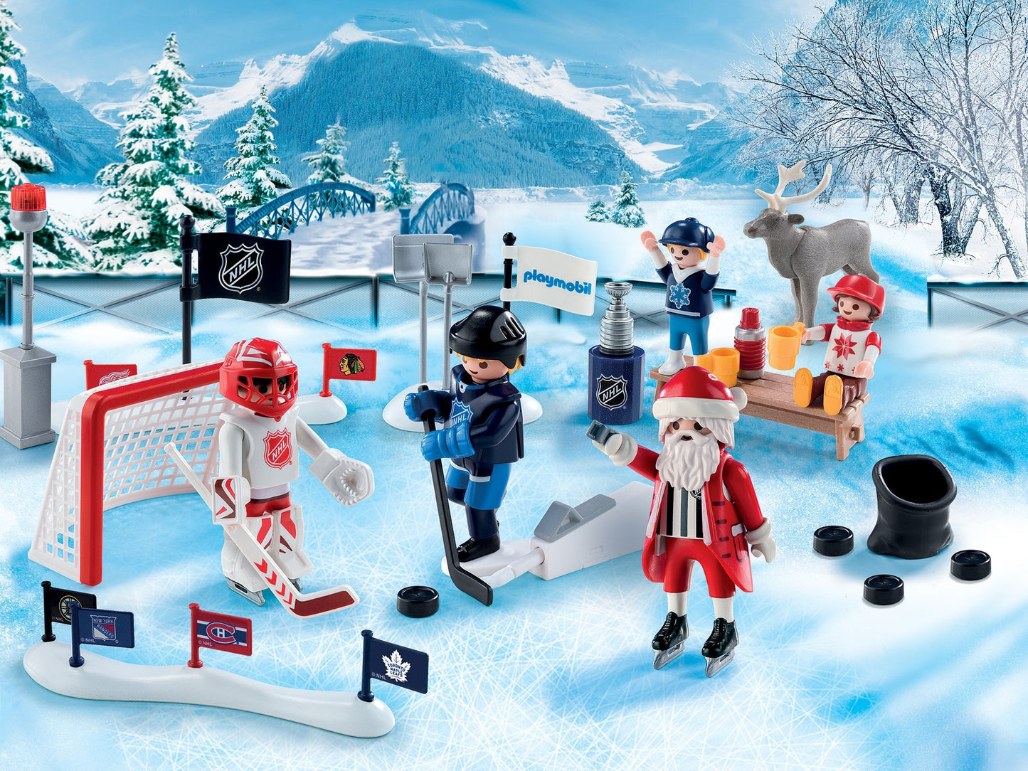 Playmobil NHL Advent Calendar Rivalry On The Pond Building Kit