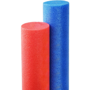 The Dreidel Company Deluxe Floating Pool Noodles Foam Tube, Super Thick Noodles For Floating In The Swimming Pool, Assorted Colors, 52 Inches Long (2-Pack)