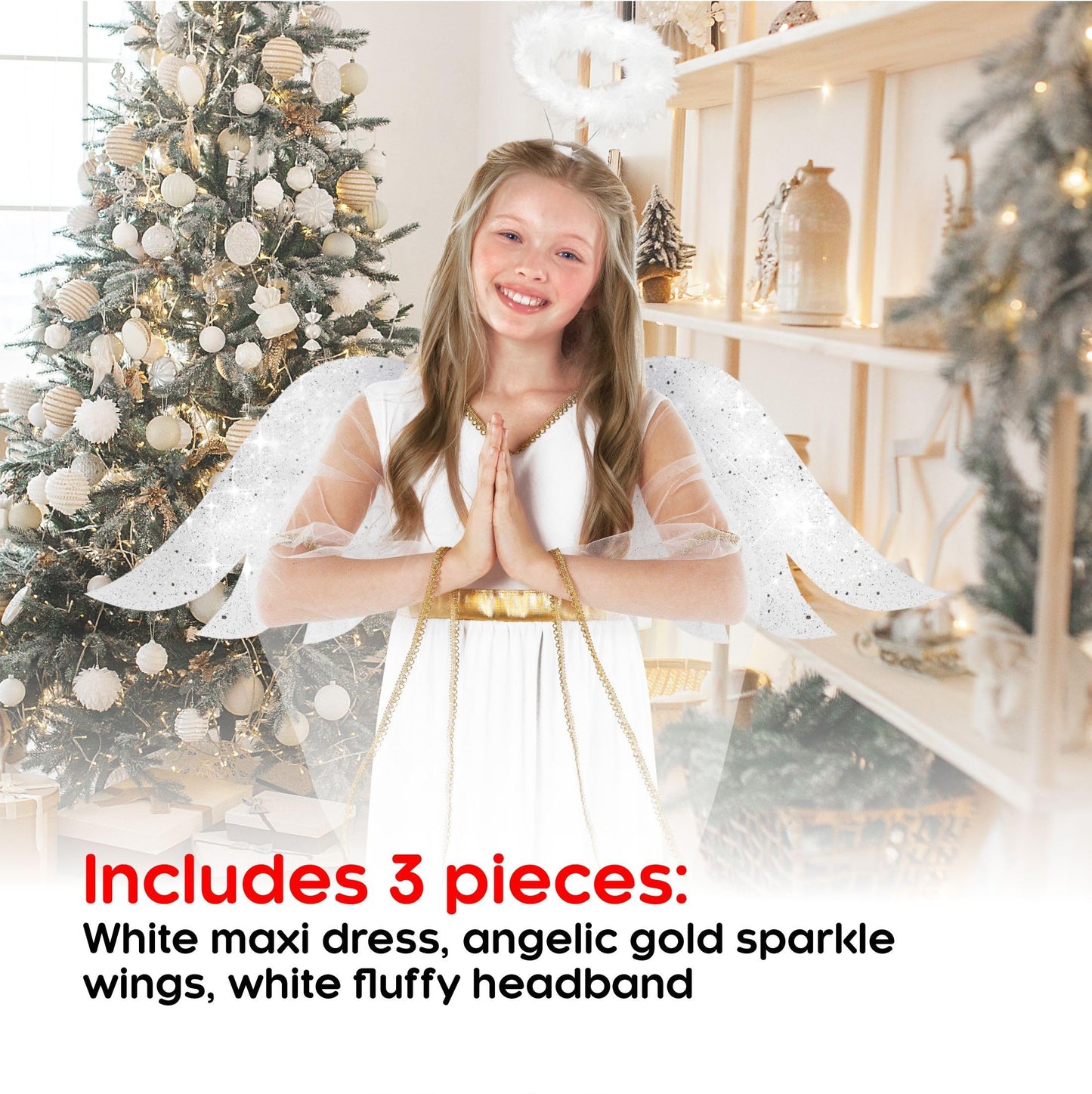 Morph - Halloween Angel Costumes For Girls - Angel Costume For Kids - Girls Angel Costumes - Kids Angel Costume Girls - Angel Halloween Costumes For Girls 3-4 Years