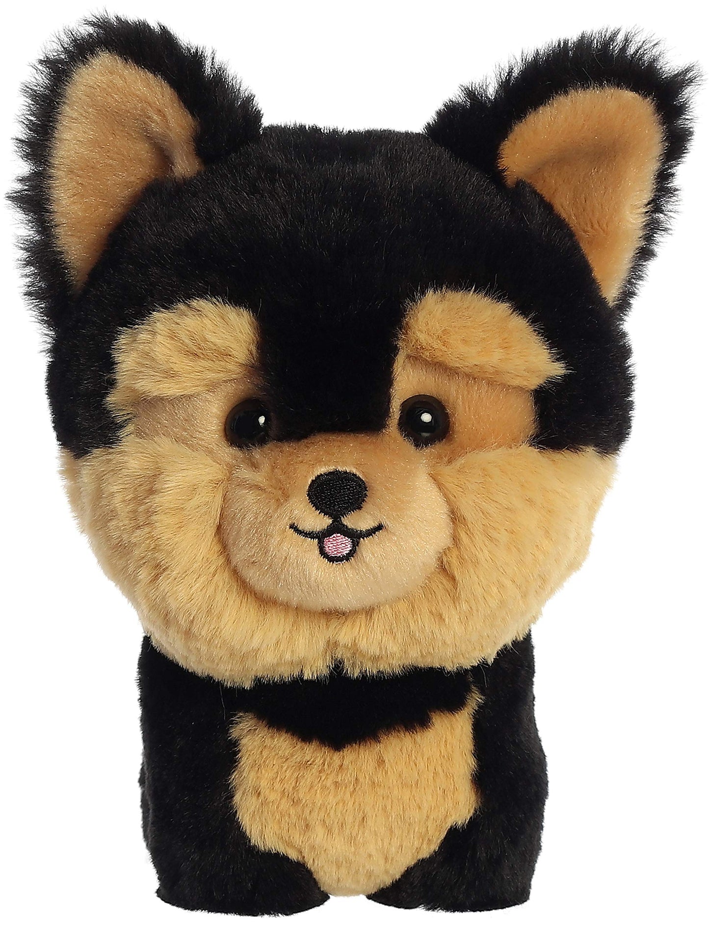 Aurora® Playful Teddy Pets™ Yorkie Stuffed Animal - Unique Design - Endless Play - Black 6.5 Inches