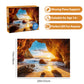 500 Pieces Puzzles For Adults Jigsaw Puzzle Beach Sea Cave Sunset Puzzle For Children Elderly, Recycled Paper Puzzle 500 Pieces,