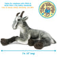 TigerHart 18 Inch White Pygmy Goat Stuffed Animal Plush - Large Soft Toy for Kids and Collectors