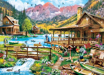Masterpieces 1000 Piece Jigsaw Puzzle For Adults, Family, Or Youth - Canoes For Rent - 19.25''X26.75''
