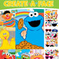 Sesame Street Create-A-Face Sticker Pad | Sesame Street Stickers & Pad | Includes 200+ Stickers | Officially Licensed