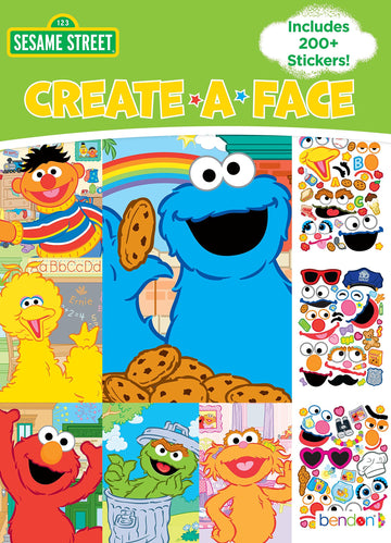 Sesame Street Create-A-Face Sticker Pad | Sesame Street Stickers & Pad | Includes 200+ Stickers | Officially Licensed