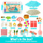 Carolart Pet Sensory Bin,Hamster And Rabbit Habitat,Animal Sensory Sand Kit For Boys And Girls, Pet Sensory Toys,Summer Beach To