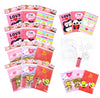 TINYMILLS Valentines Day Coloring Book and Crayon Set for Kids Party Favors with 12 Coloring Books and 48 Crayons for Valentine