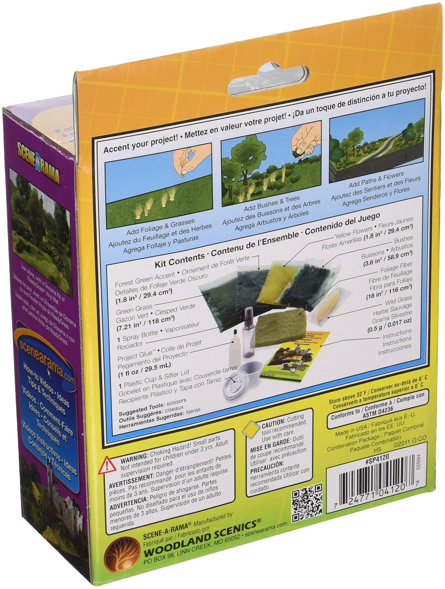 Woodland Scenics SP4120 Scene-A-Rama Foliage and Grasses Kit, Multicolor