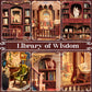 CUTEBEE Book Nook Kit - DIY Miniature House Dollhouse Kit for mature-themed and Teens  Booknook Bookshelf Decor Alley Model Build with LED Light  Gifts for Family and Friends (Library of Wisdom)