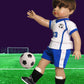 American Fashion World Blue and White Soccer Uniform for 18-Inch Dolls | Accessories Included | enhanced Quality & Trendy Design | Dolls Clothes | Outfit Fashions for Dolls for Popular Brands