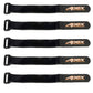 Apex RC Products 5 Pack 20mm x 200mm HD Rubberized Battery Straps Non-Slip 3030